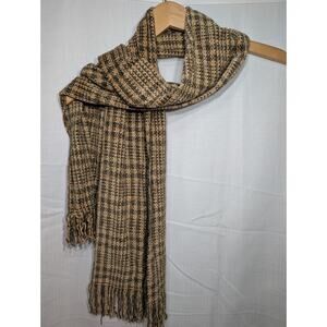 Mater Materiae Scarf Made In Italy Tassels Neutral Old Money Viscose Unisex